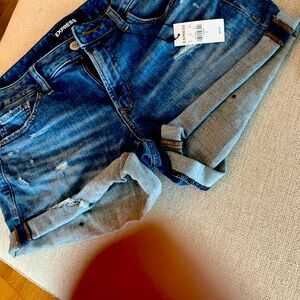 Express, ripped jeans shorts